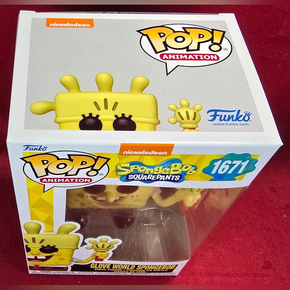 Glove world spongebob funko # 1671 (nib) With Pop Protector - Picture 4 of 7